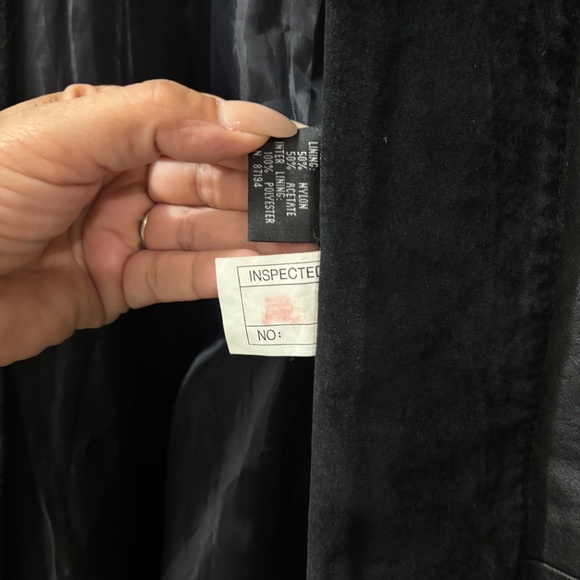 Direct Action Dany Newyork Women's Black Leather Suede Jacket Sz L - Picture 13 of 13